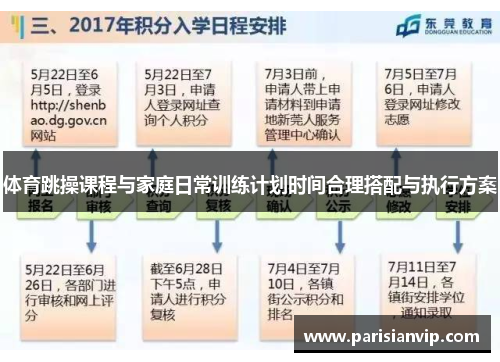 体育跳操课程与家庭日常训练计划时间合理搭配与执行方案